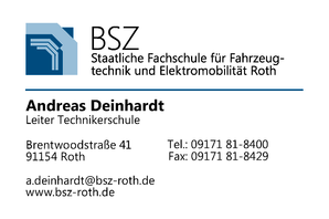 Visitenkarte BSZ Technikerschule